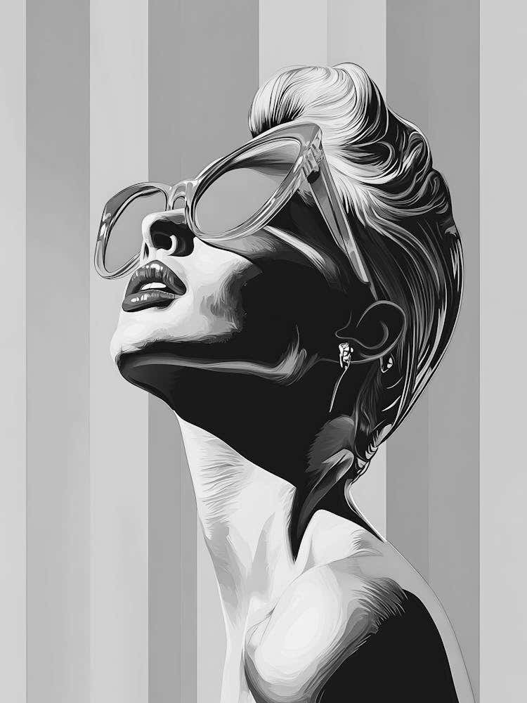 Black And White Portrait Of A Woman 40