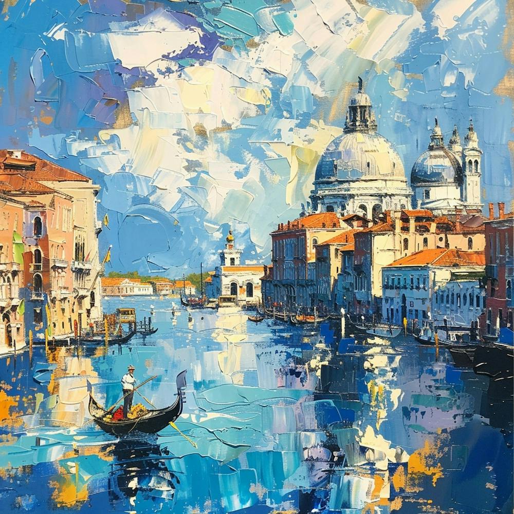 A Venice With Grand Canal Oil Painting Illustrat 1720474960 1