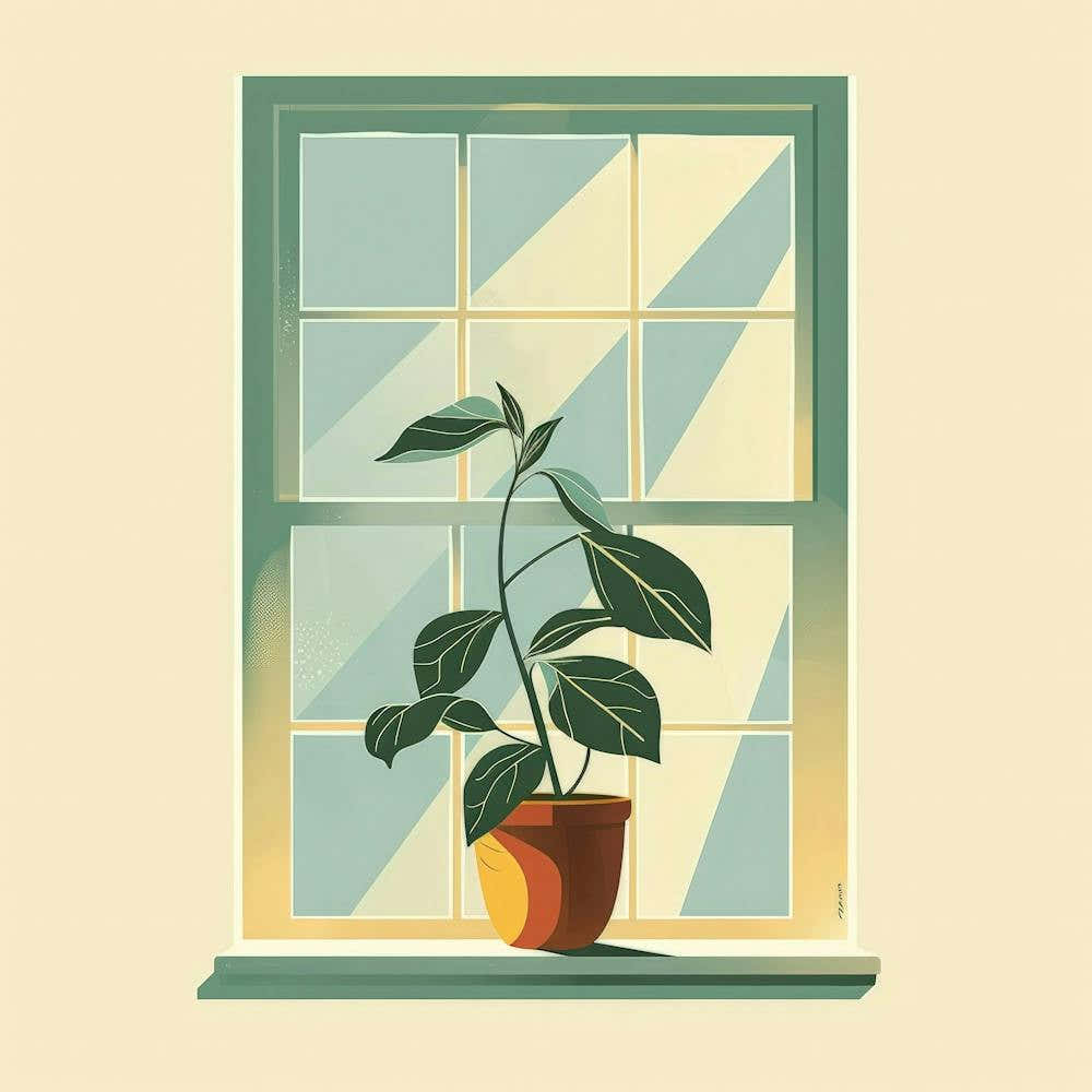 Plant In A Window