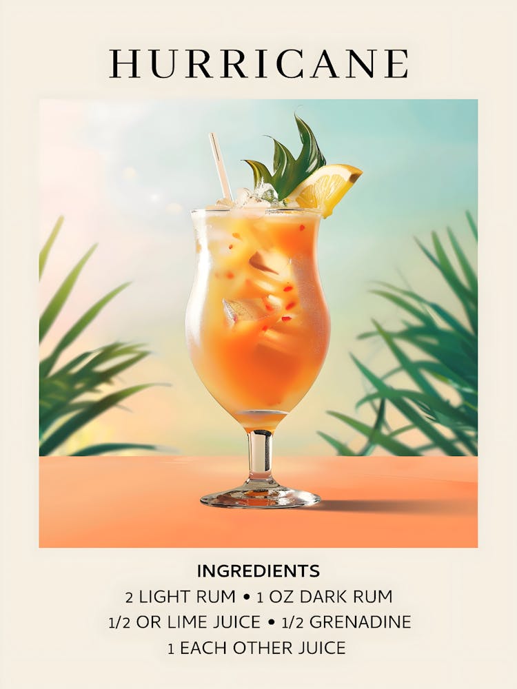 Hurricane Cocktail