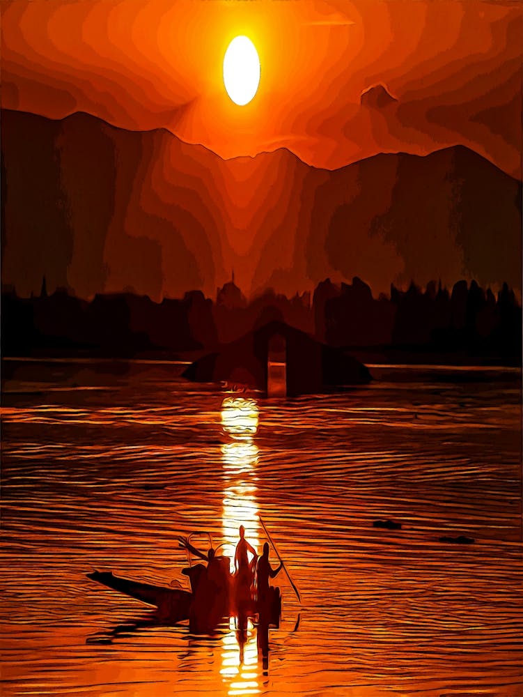 Topshot India Kashmir Economy Fishing