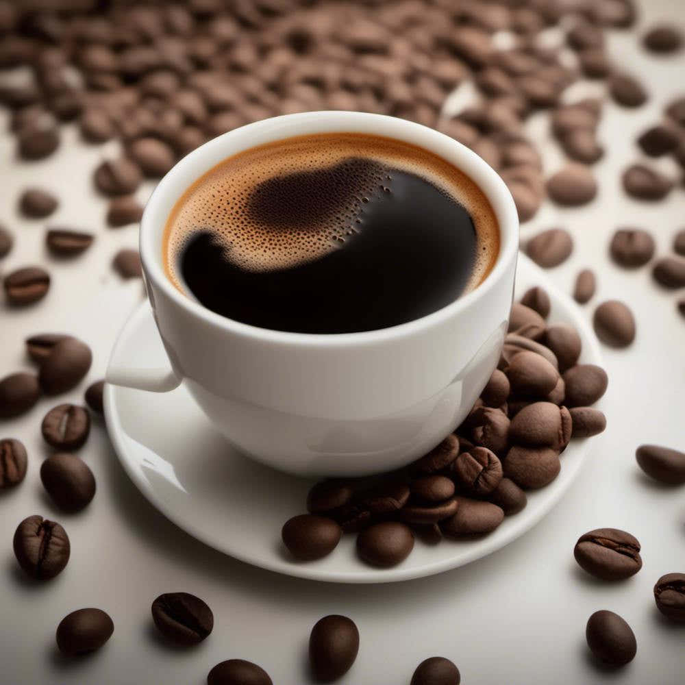 Coffee Cup With Coffee Beans 3