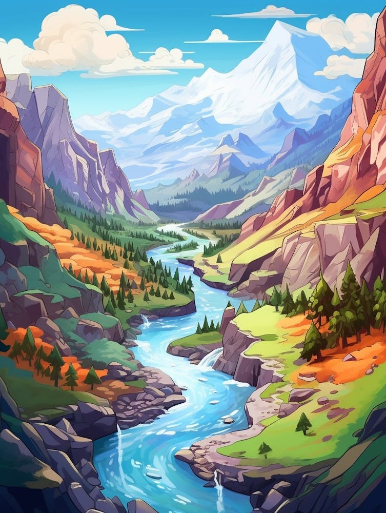 Plateau River Basins Cartoon 2