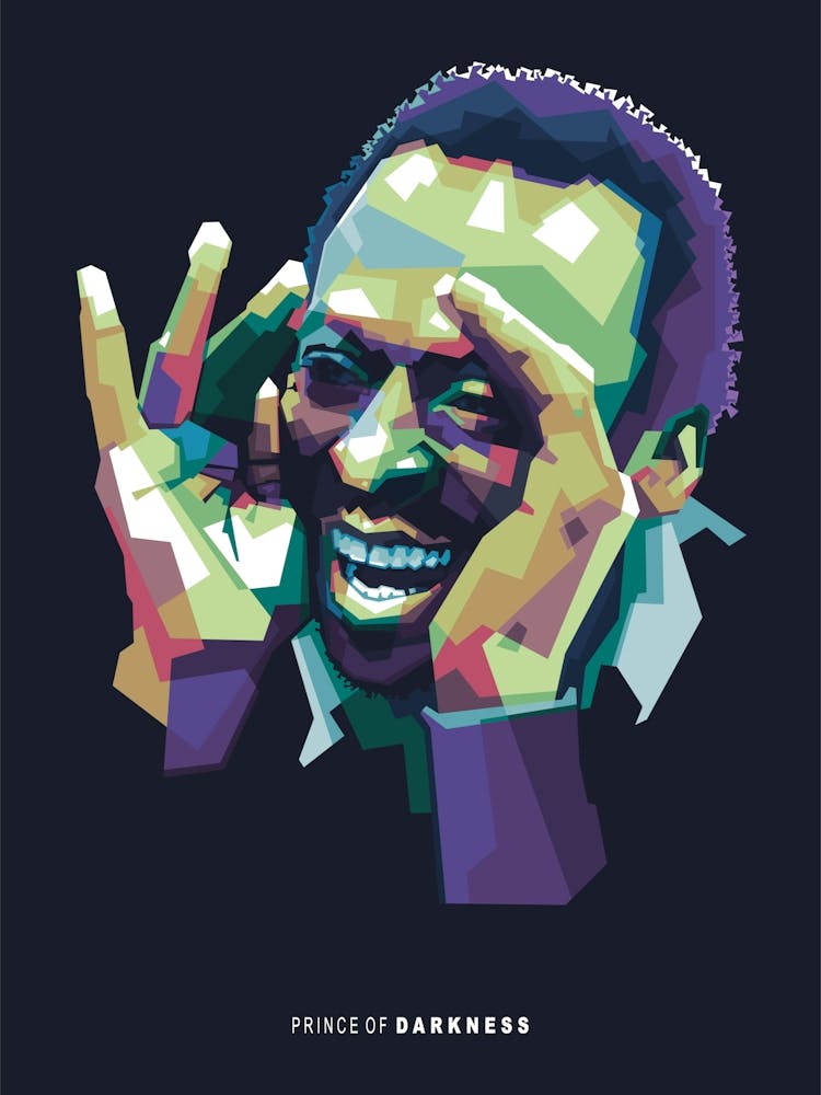 Miles Davis Pop Art WPAP