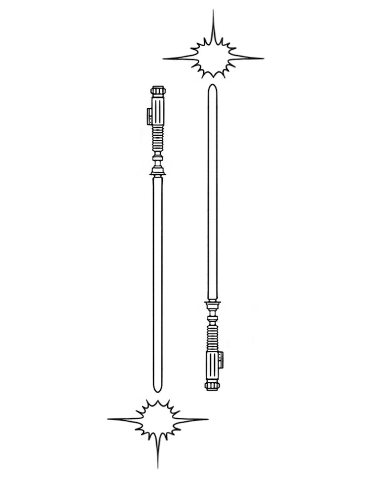 Lightsabers Illustration