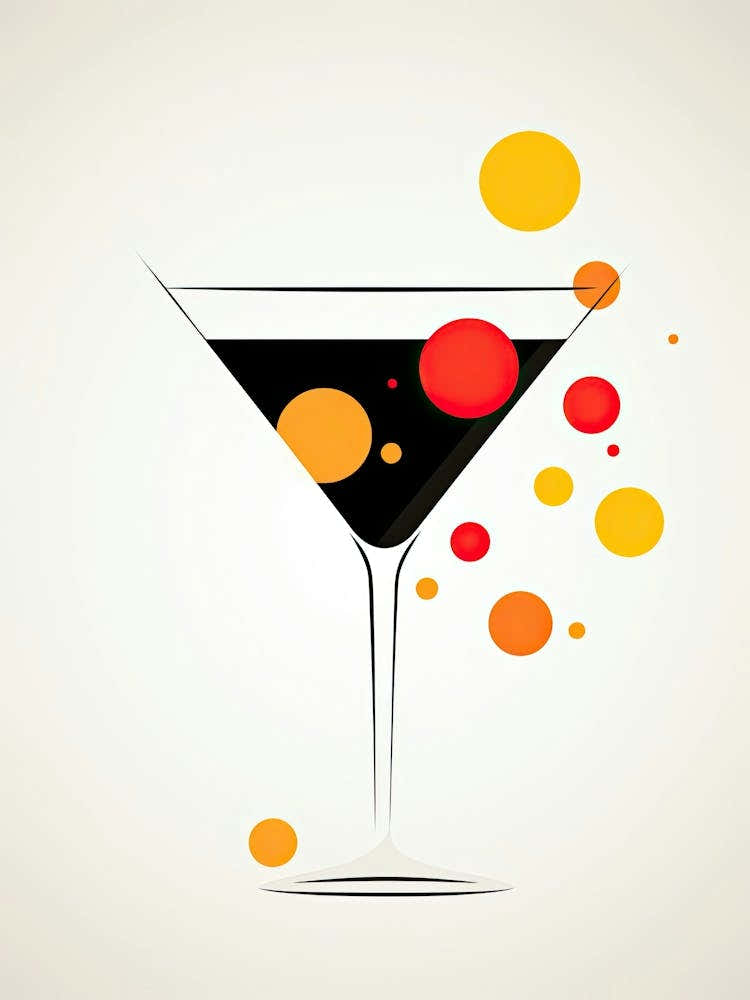 Mid Century Modern Vesper Floral Infusion Cocktail 1