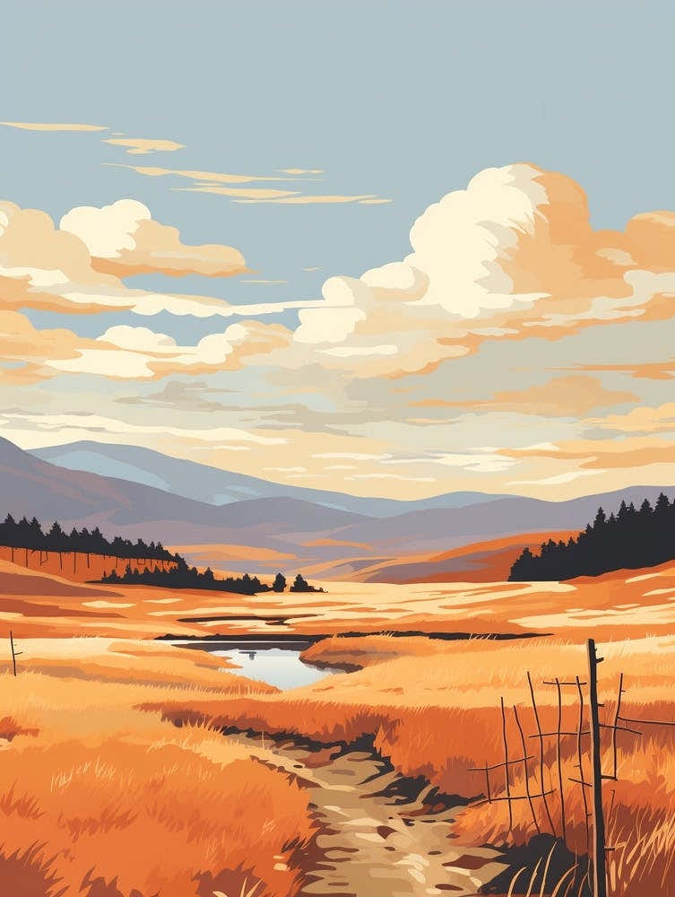 Cairngorms National Park Scotland 3 Hiking Trail Landscape