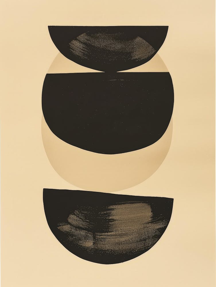 Black And White Abstract Painting 7