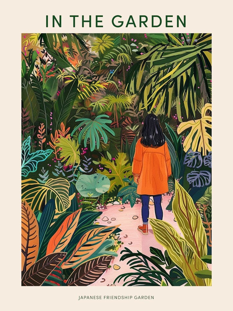 In The Garden Poster Japanese Friendship Garden 4