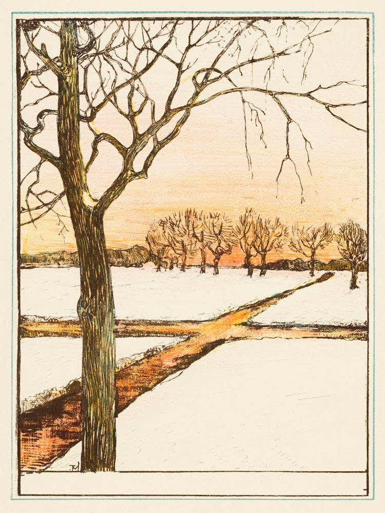 Snow Landscape (1895), Theo Van Hoytema