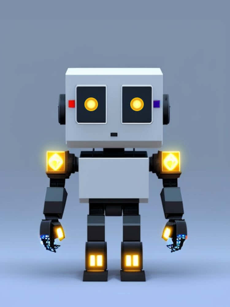 Robot Gray Yellow