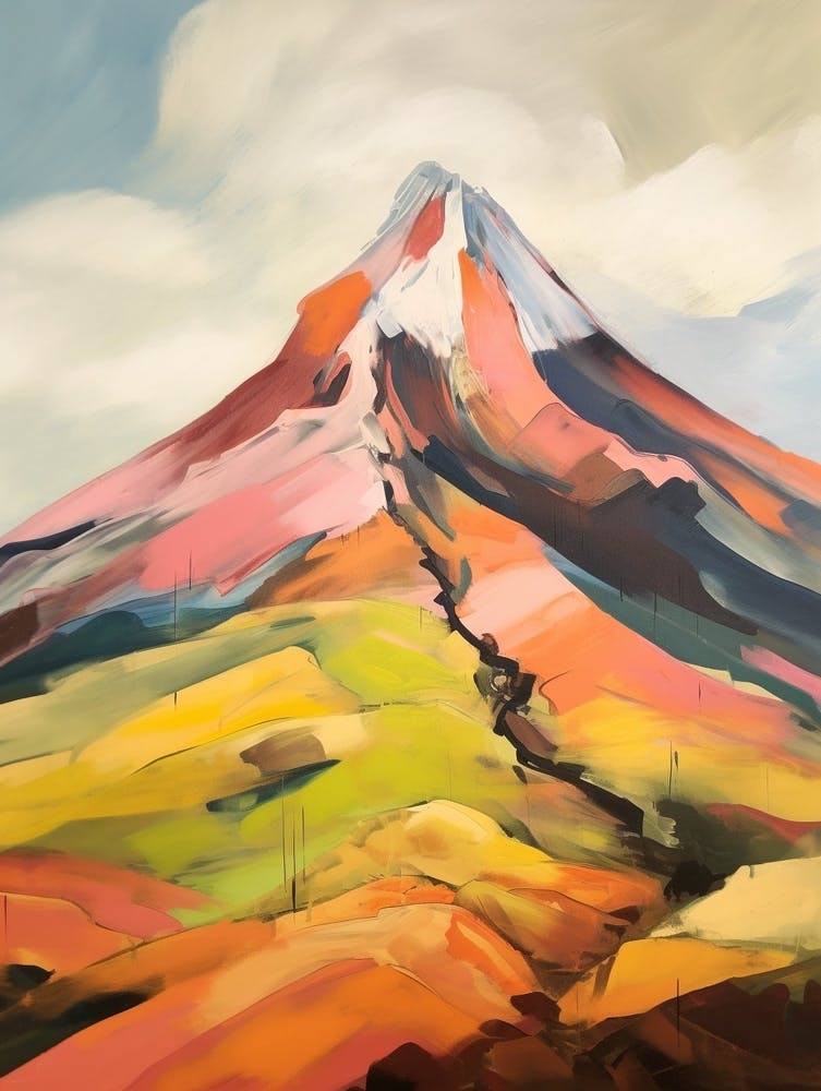 Cotopaxi Ecuador 1 Mountain Painting