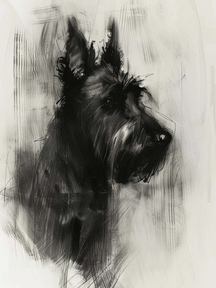 Berger Picard Dog Charcoal Line 1