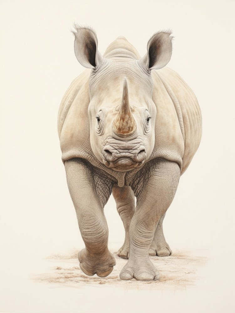 Simple Illustration Of A Rhino 6