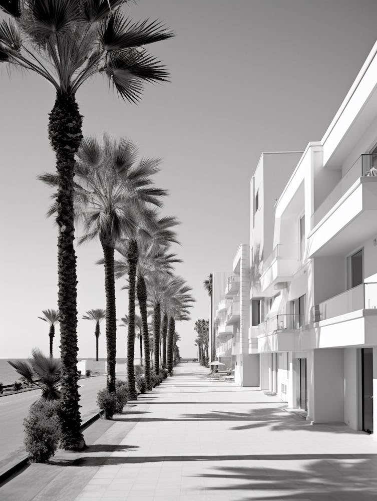 Marbella, Spain, Black And White Old Photo 2