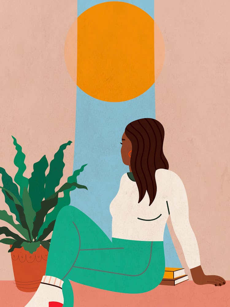 Girl Looking Out Window_1