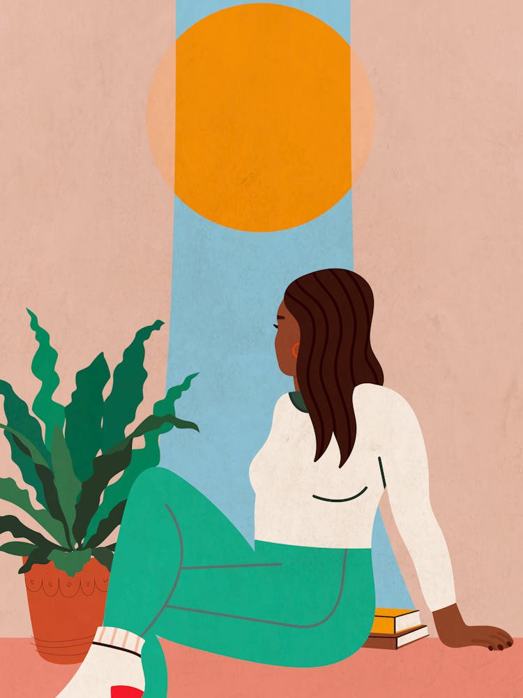 Girl Looking Out Window_1