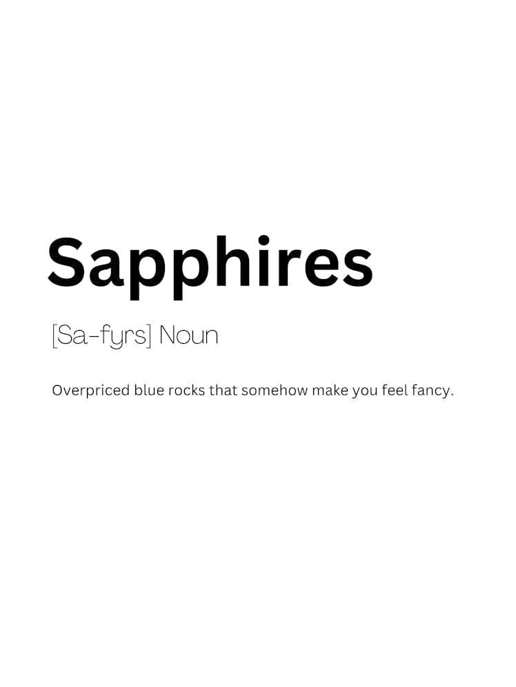 Sapphires Definition Meaning