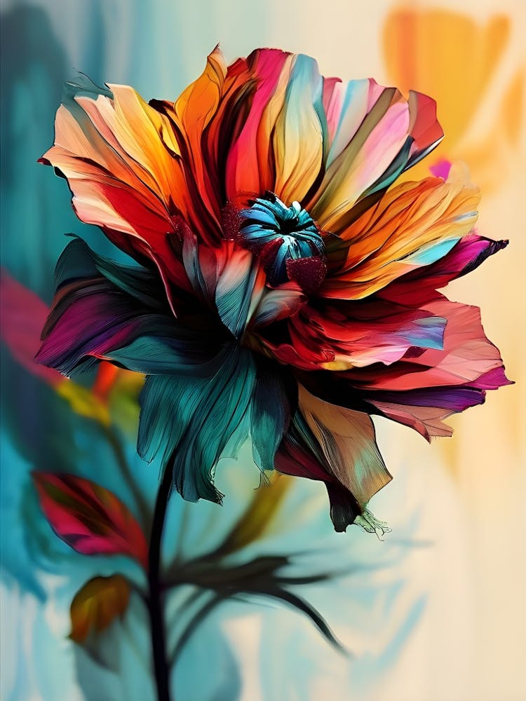 Colorful Flower Painting 4