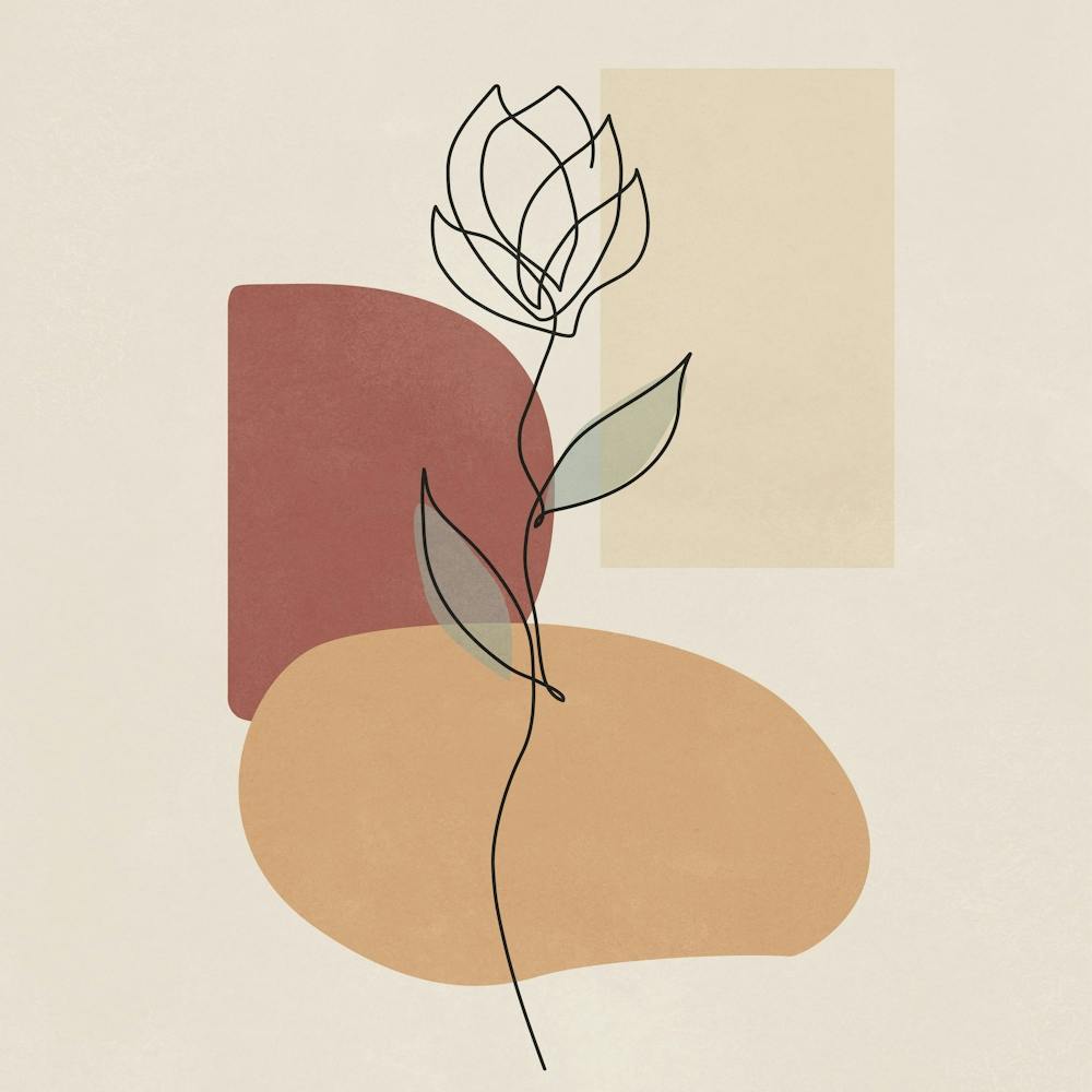 Abstract Color Flower