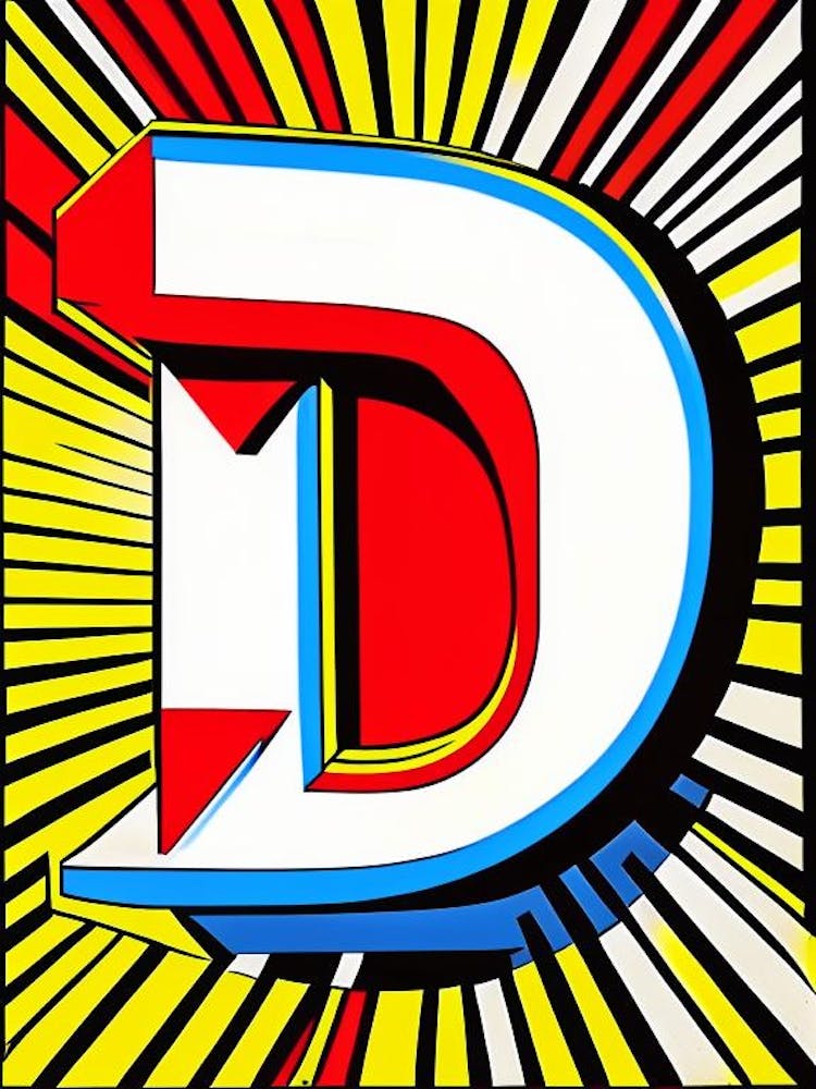 D, Letter, Alphabet Comic 1