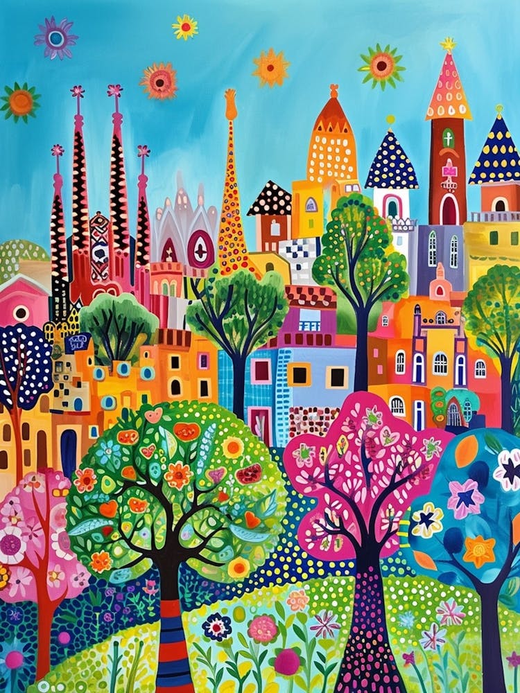 Kitsch Colourful Barcelona 1