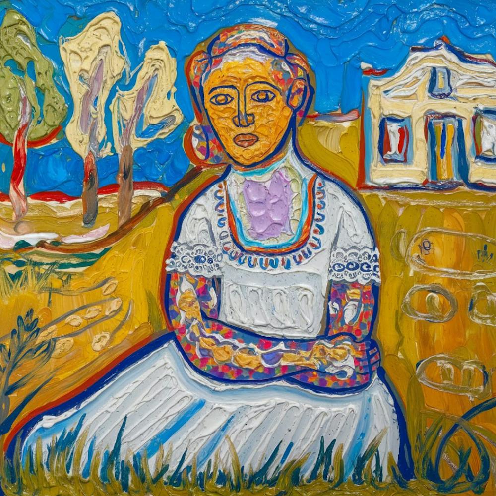 Woman In A White Dress
