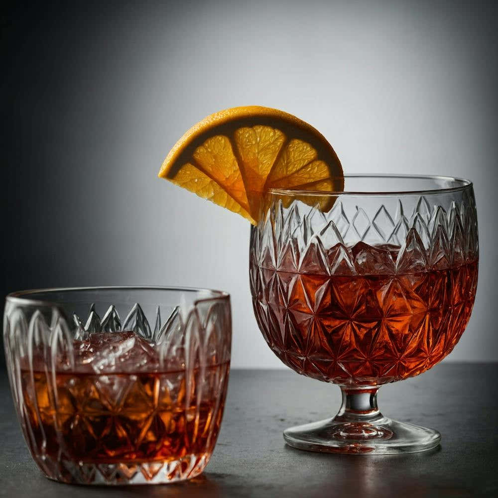 Two Glasses Of A Cocktail