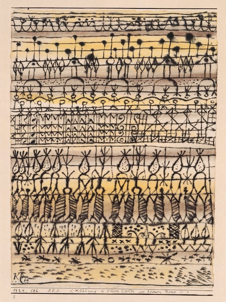 Cooling In A Hot Zone Garden (1924), Paul Klee