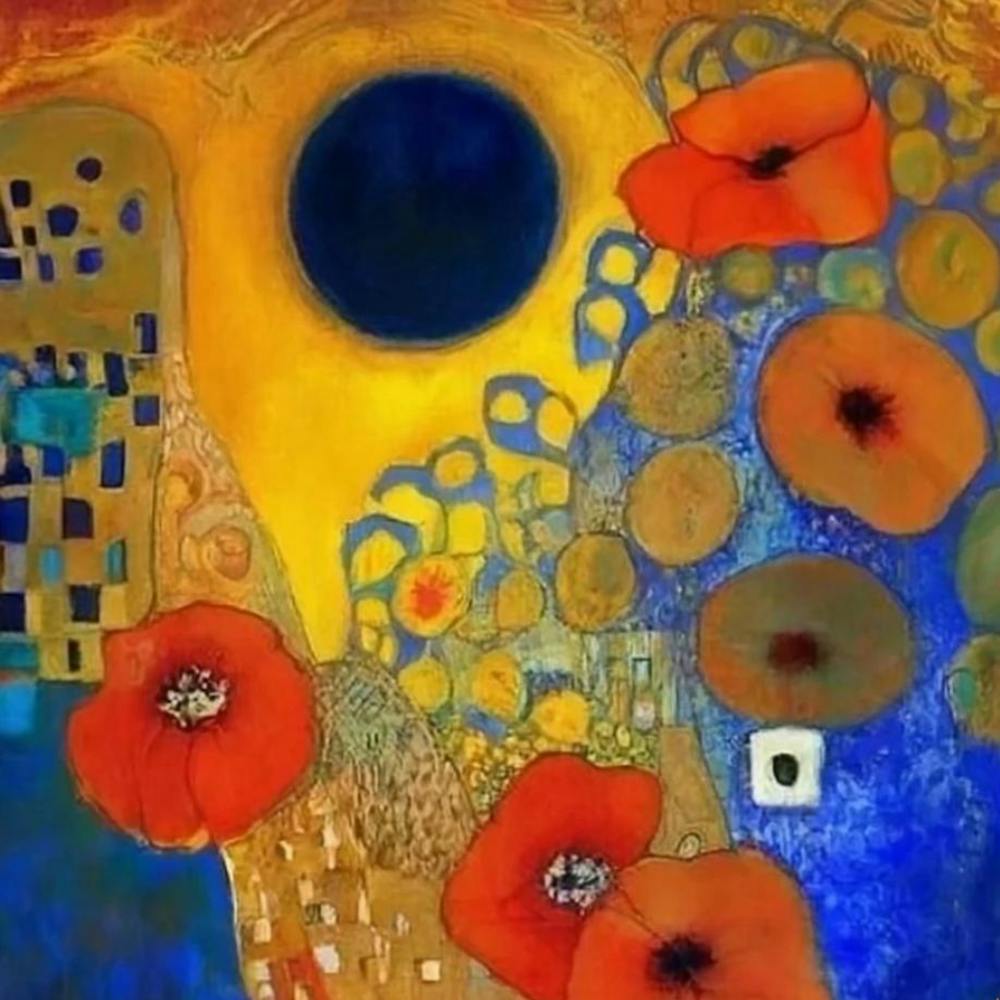 Poppies By Gustav Klimt