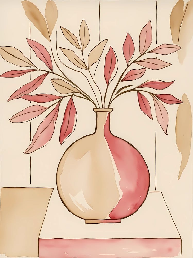 Pink Vase Stock