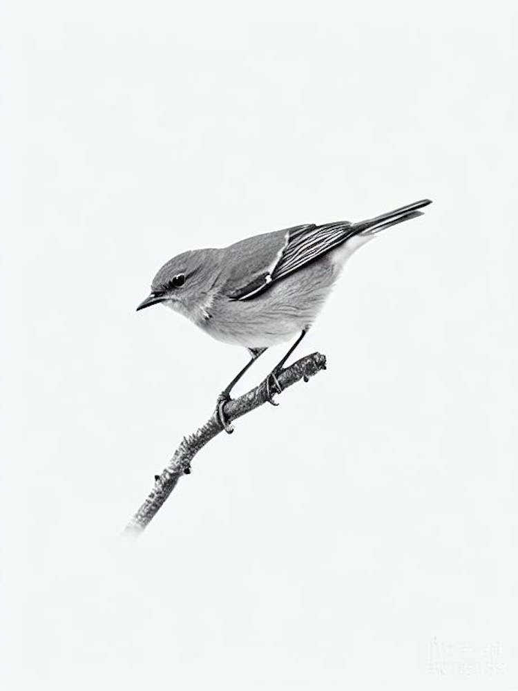 Eastern Bluebird B&W Pencil Drawing 2 Bird