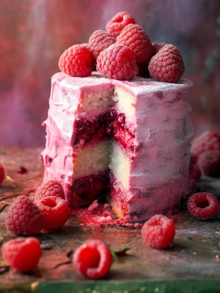 Raspberry Cake sweet food