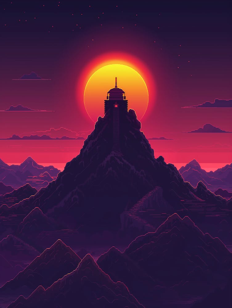 Mountain At Sunset