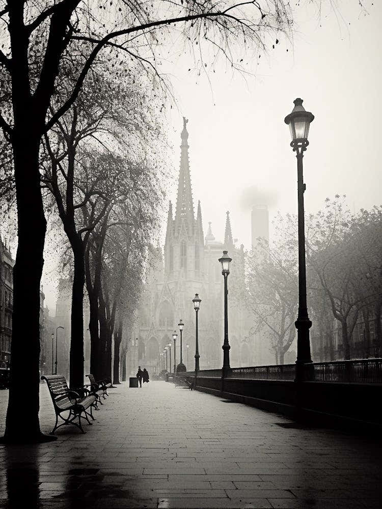 Barcelona Spain Black And White Analogue Photography 4