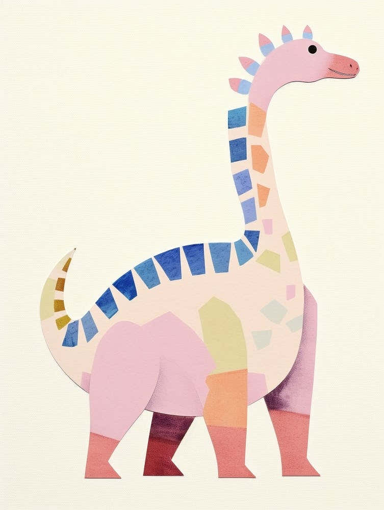 Nursery Dinosaur Art Saltasaurus 3