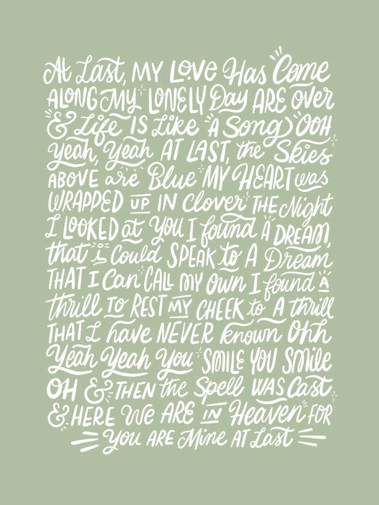 At Last, My Love has come Along - 1