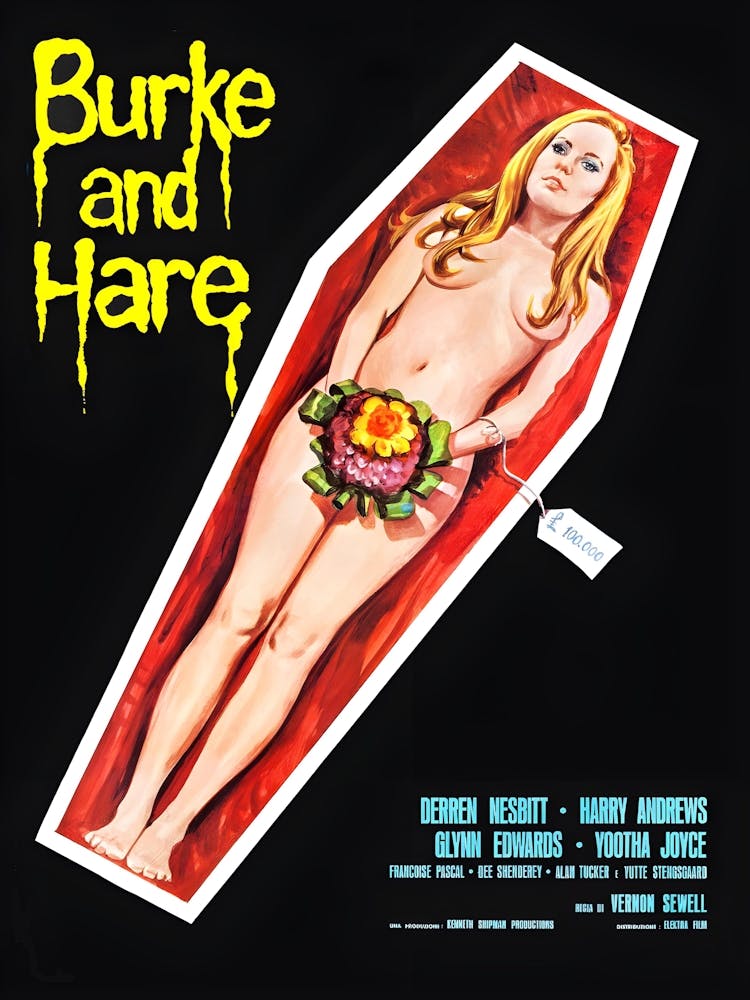 Burk And Hare, Vintage Horror Movie Poster, 1972