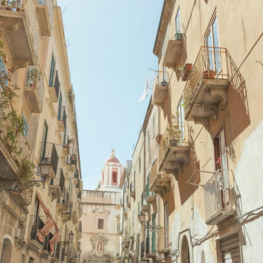 SQUARE Trapani City, Sicily - Mediterranean Architecture Photography