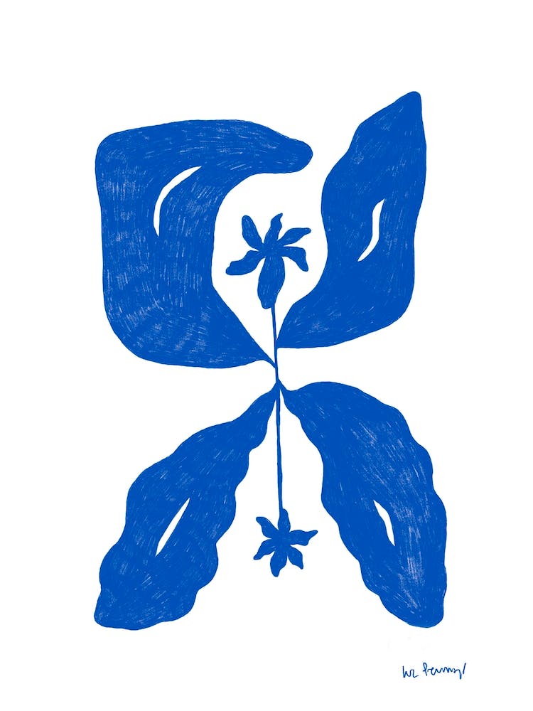 Bblue Flower Variations 4