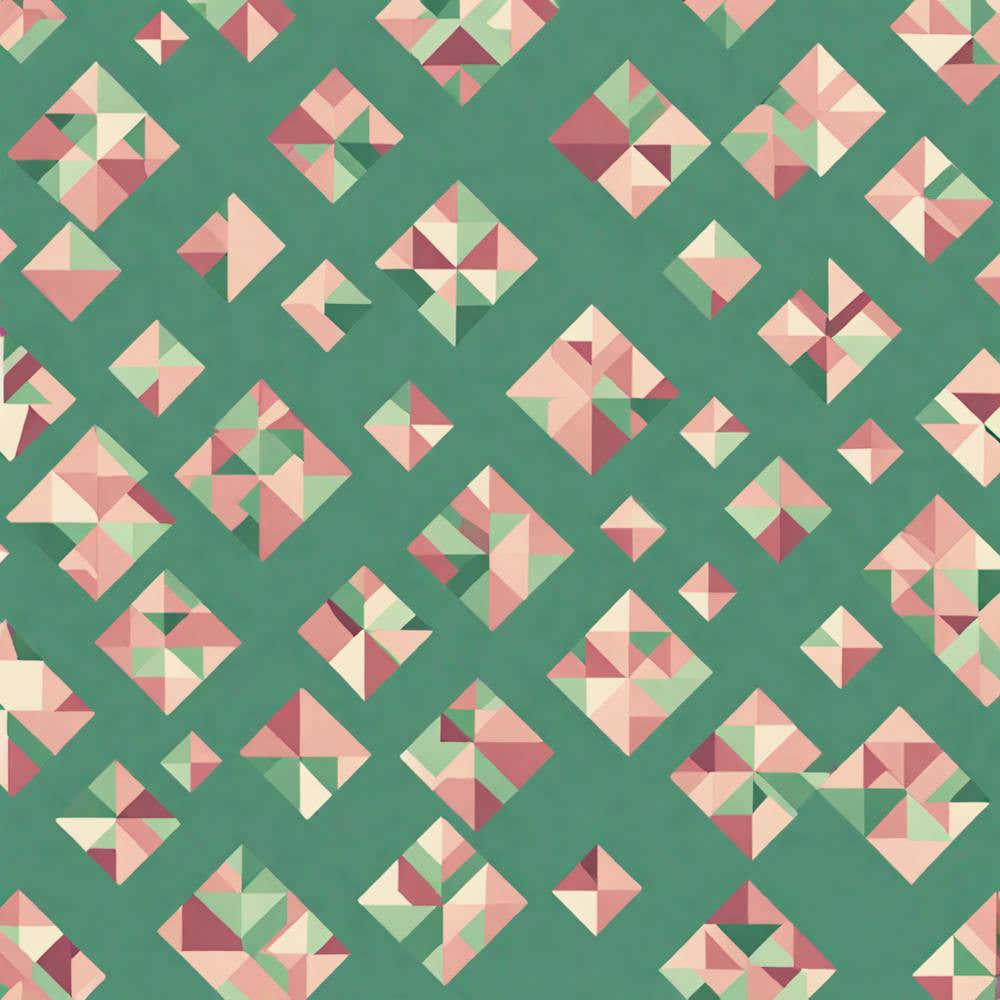 A Vintage Pattern Featuring Polygons With Varying Side Lengths Shapes With Edges, Flat Art, 138