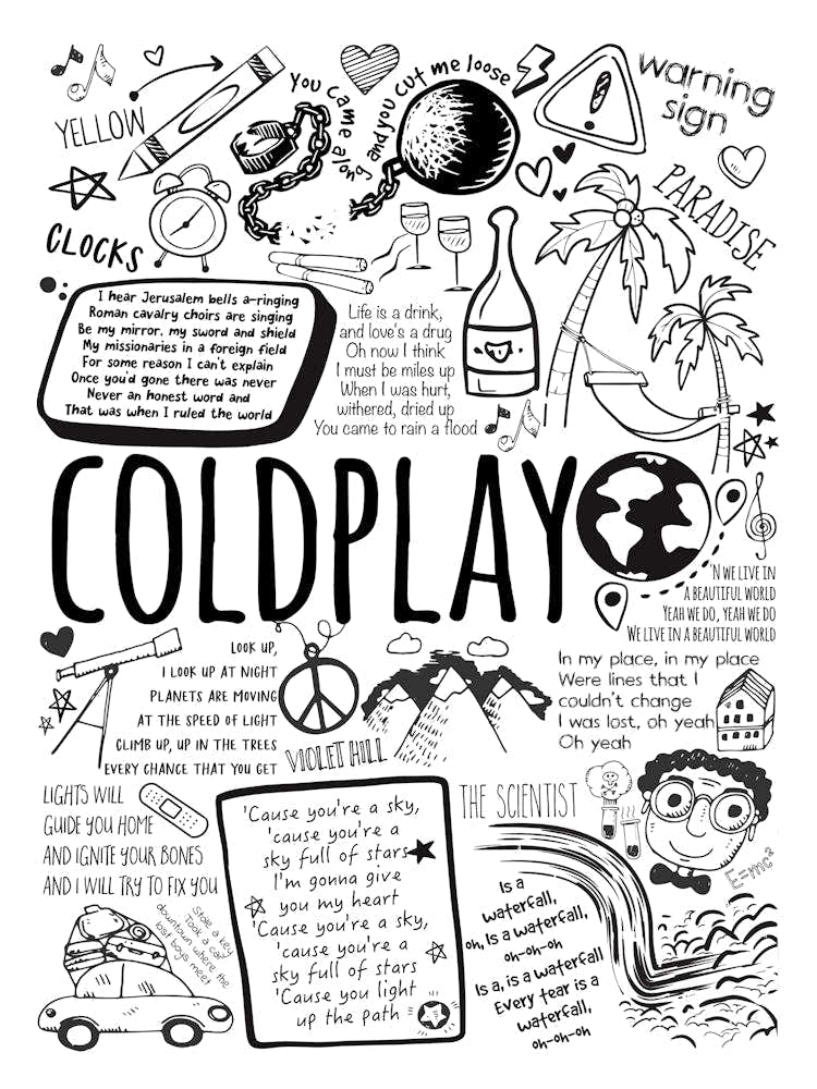 Coldplay Doodle Lyrics