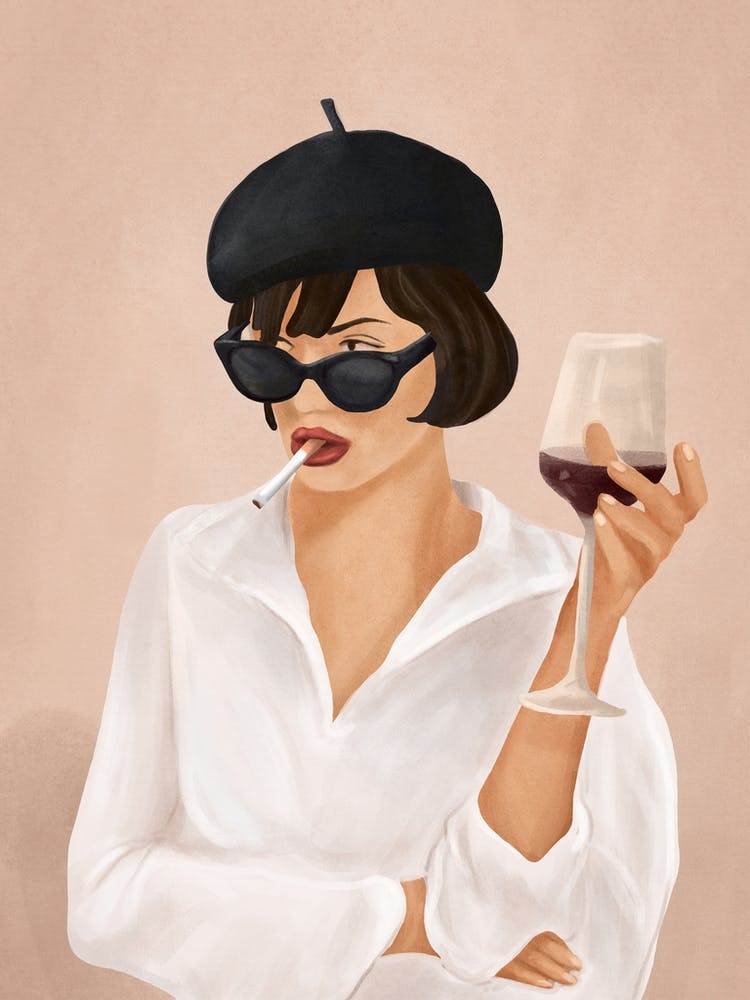 Glass of wine