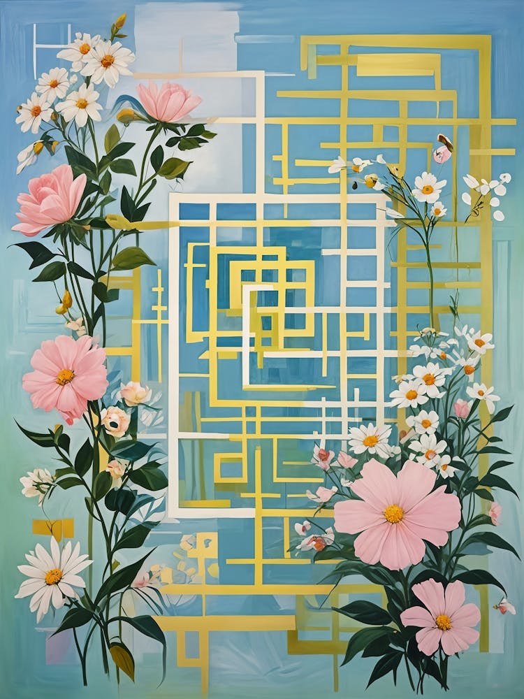 Floral Criss Cross no3