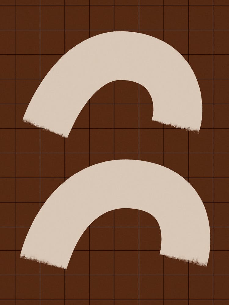 Abstract Figures On Brown 1