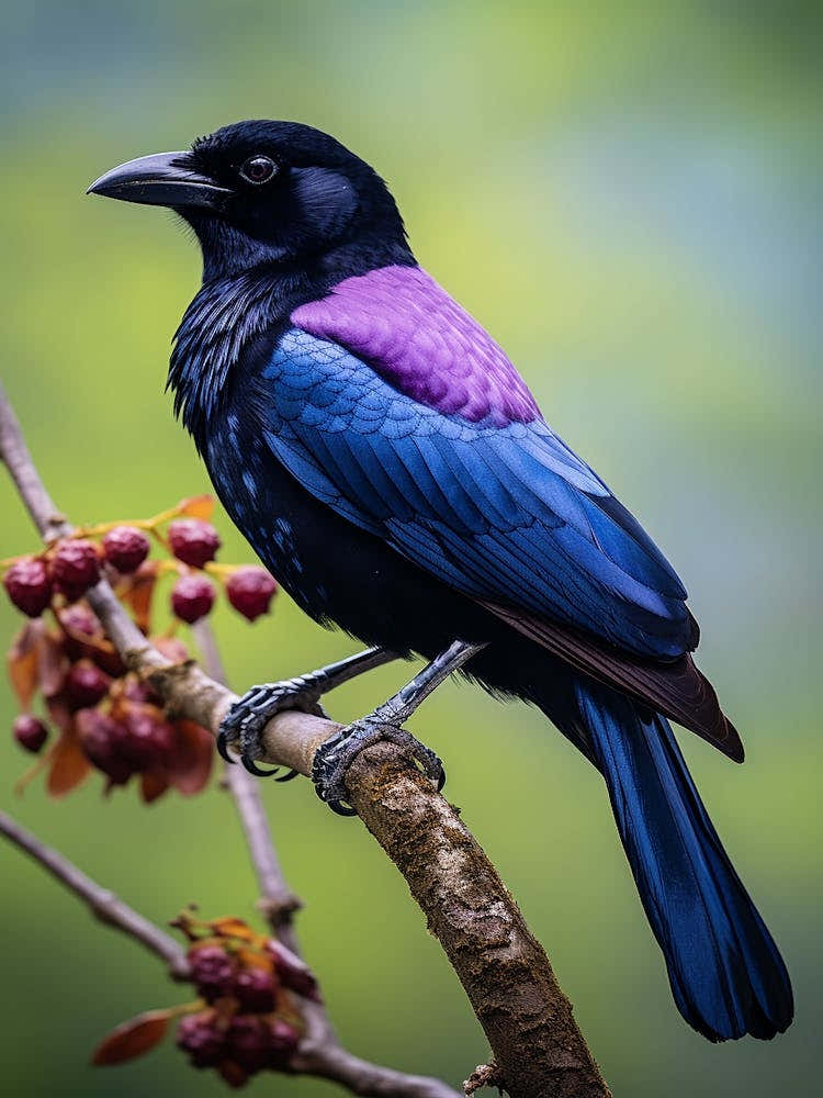 Purple-Throated Fruitcrow Wall Art 1