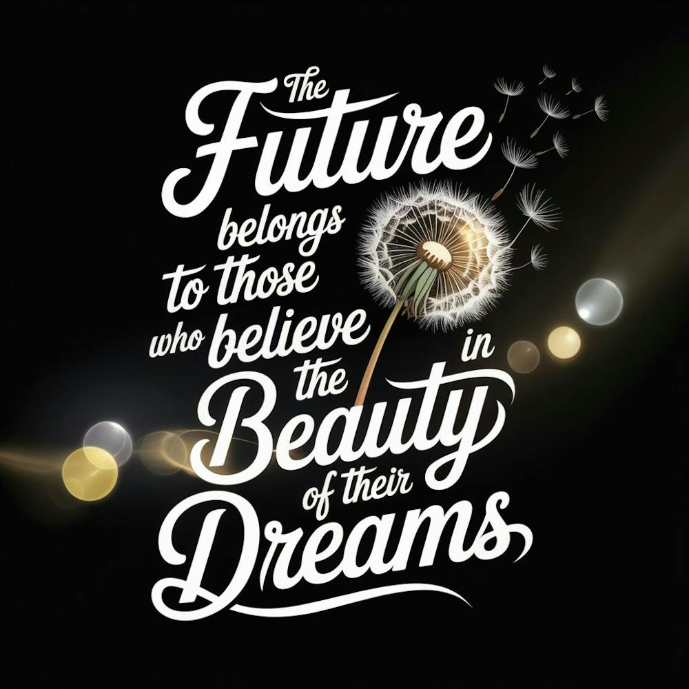 Future Belongs To Those Who Believe In The Beauty Of Their Dreams 3