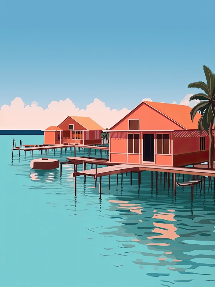 Maldives, Graphic Illustration 3