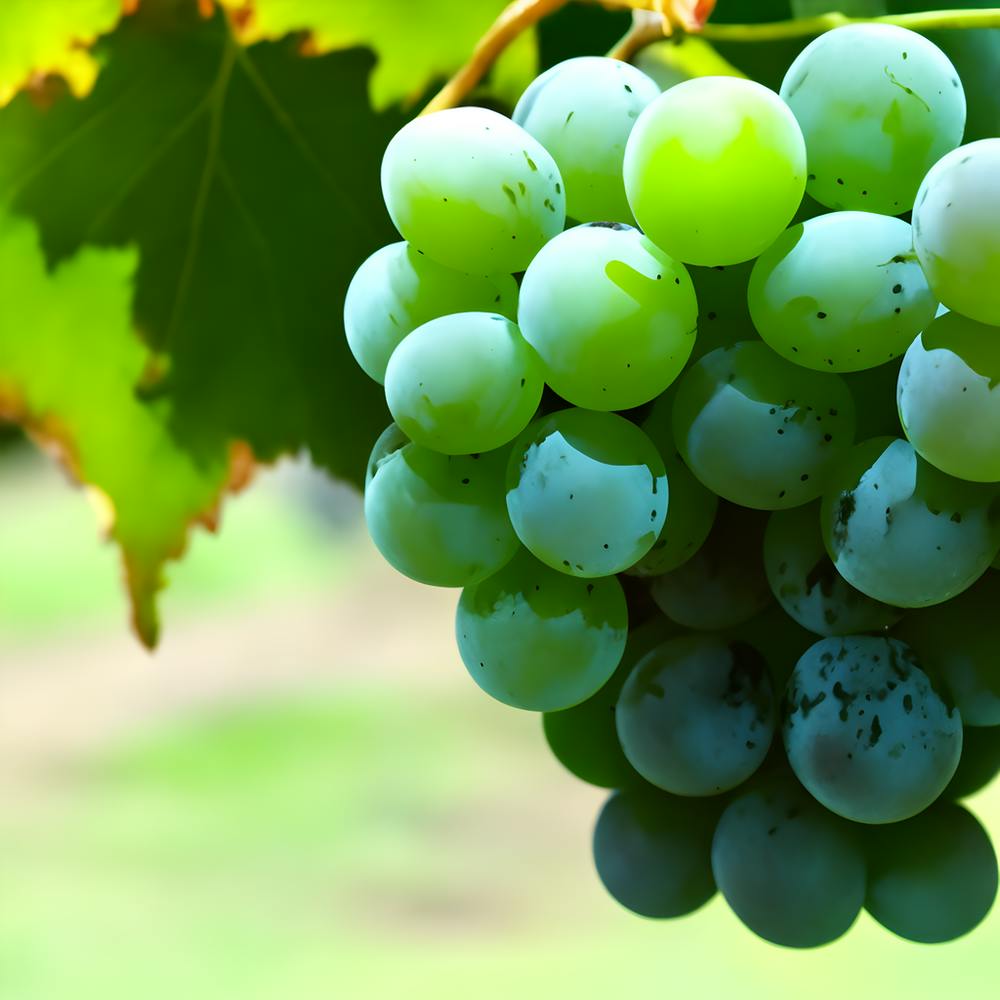 Green Grapes With Calm Background (1)