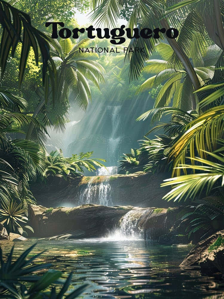 Tortuguero Forest Travel Art